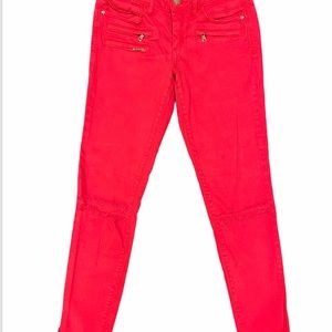 Bebe red jeans size 27